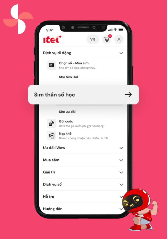 Bước 1. Truy cập chức năng Sim thần số học trên Website/ App