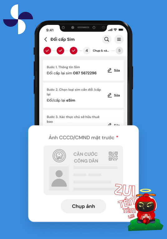 Bước 4. Chụp ảnh xác nhận thông tin chủ sở hữu.